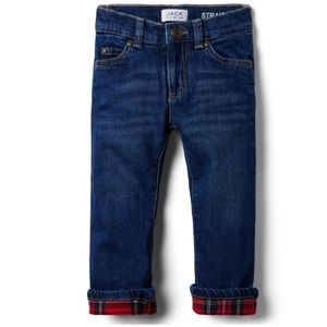 STRAIGHT JEAN Janie & Jack- Plaid inside